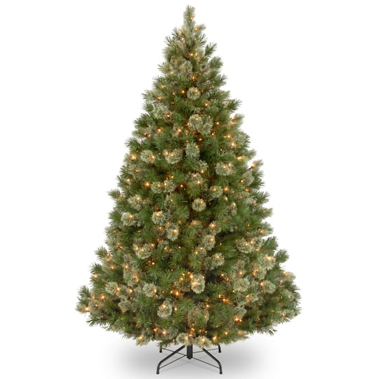 7.5Ft Pre-Lit Wispy Willow Grande Artificial Christmas Tree, Clear Lights By National Tree Company in Green | 7.5 ft | Michaels®